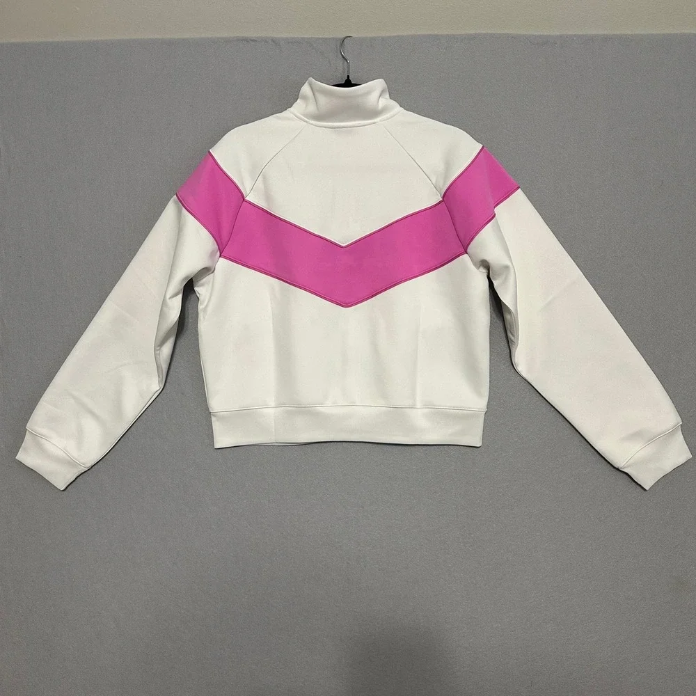 Nike Womens Windrunner Track Jacket White Pink HJ0975-133 Medium